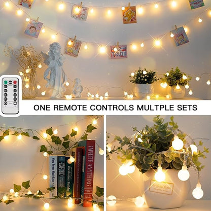 Christmas Backyard String Lights, 50 LED Waterproof