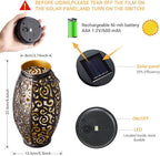 Courtyard Solar Hanging Lanterns 2-Pack, Charming Patio Decor