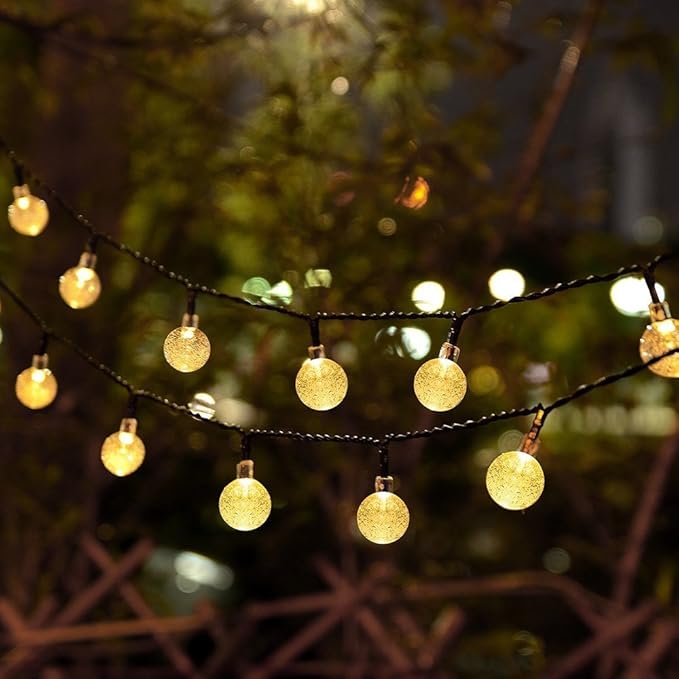 2-Pack 16ft Christmas LED String Lights, Waterproof Timer Lights