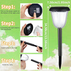 4-Pack Solar Pathway Lights, Waterproof LED Garden Lights