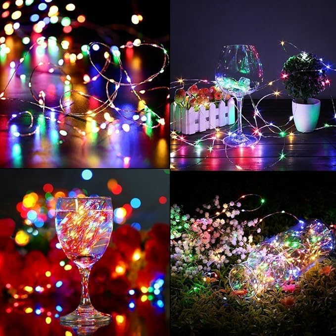 Outdoor String Lights, 10ft RGB Waterproof LED