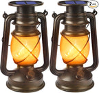 Solar Hanging Lanterns 2-Pack, Outdoor Hanging LED Decor