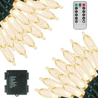 Christmas Fairy Lights, 66ft 200 LED Battery Twinkle Lights