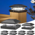 6-Pack Bright Solar Post Cap Lights for Deck, LED