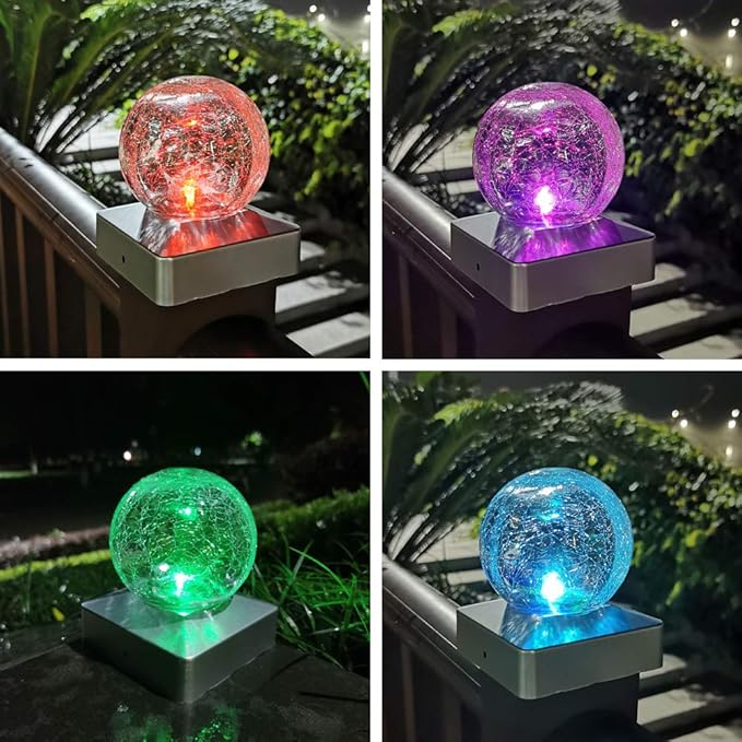 Solar Fence Post Caps, Yard LED