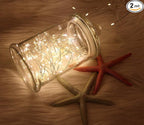 2-Pack Christmas String Lights, Waterproof Twinkle Lights