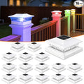 RGB Solar Fence Post Caps 16-Pack, Fence LED