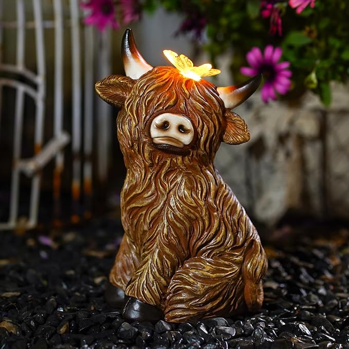 Solar Butterfly Statue Light, Yard Decor