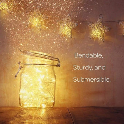 10ft Warm White Outdoor Edison String Lights, Weatherproof