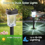 Solar Garden Path Lights 8-Pack, Waterproof