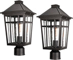 Solar Fence Post Caps 2-Pack, Yard LED