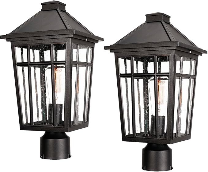 Solar Fence Post Caps 2-Pack, Yard LED