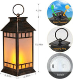 Garden Solar Patio Lanterns, Elegant Waterproof LED