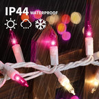 20ft Christmas LED String Lights, Waterproof Timer Lights