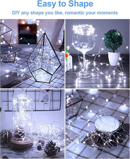 20-Pack 3ft Christmas LED String Lights, Waterproof Timer Lights