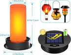 4-Pack Courtyard Solar Lanterns, Waterproof LED Porch Lights