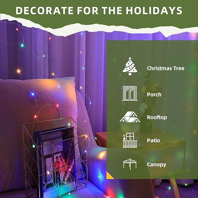 String Lights Indoor DIY Glass Bottle decro 6.5ft 20 LEDs, Solar Lights Accessories for Patio Outdoor Christmas Weeding Birthday decro Fairy Lights (Warm Yellow)