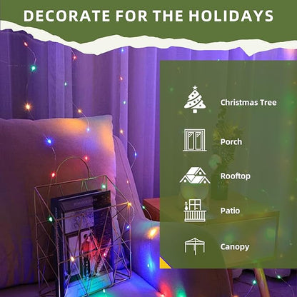 String Lights Indoor DIY Glass Bottle decro 6.5ft 20 LEDs, Solar Lights Accessories for Patio Outdoor Christmas Weeding Birthday decro Fairy Lights (Warm Yellow)