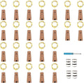 24-Pack 20 LED Christmas Twinkle Lights, Waterproof for Porch