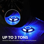 12-Pack Cool White Solar Fence Lights, Outdoor LED