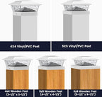 2-Pack Upgraded Solar Post Cap Lights for Deck, LED