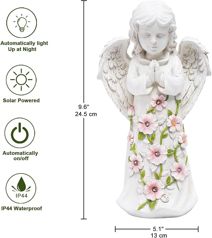 Solar Garden Statue Light, Yard Decor
