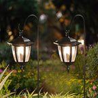 2-Pack Solar Pathway Lights, Waterproof LED Walkway Lights