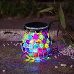 Solar Mosaic Lanterns, Porch Hanging LED Decor
