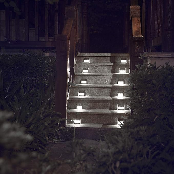 Bright Solar Wall Lights 12-Pack, LED