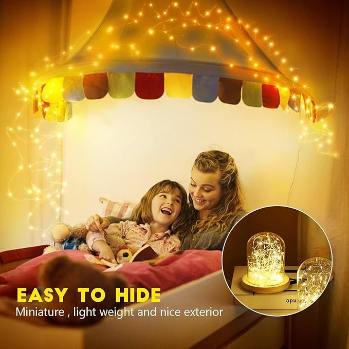 12-Pack 7ft LED Patio String Lights, Waterproof Outdoor