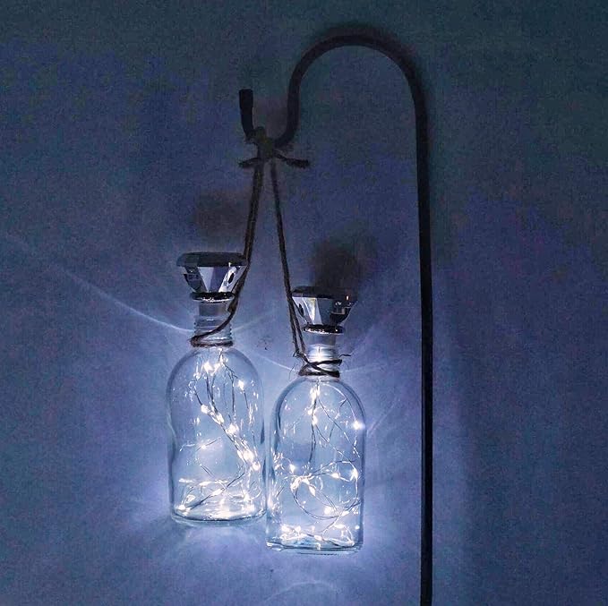 Solar Cork Lights 10-Pack, 20 LED Wine Bottle