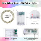 16ft White Outdoor Edison String Lights, Weatherproof