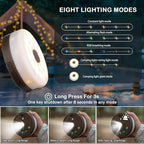 8ft String Lights for Patio, Waterproof LED