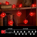 1ft Red Outdoor Edison String Lights, Weatherproof