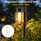 Solar Yard Path Lights 10-Pack, Waterproof