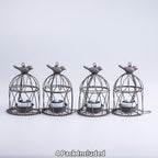 4-Pack Decorative Garden Solar Lanterns for Porch, Waterproof LED