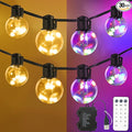 Warm White Yard String Lights, 22ft Weatherproof LED