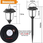 Solar Garden Path Lights 6-Pack, Waterproof