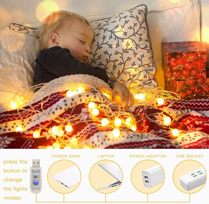 Christmas Fairy Lights, 100 LED Battery Twinkle Lights