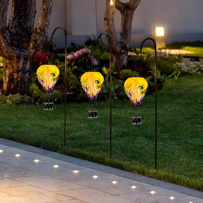 Courtyard Solar Lanterns, Waterproof LED Yard Lights