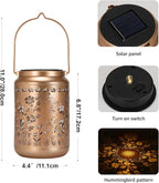 Charming Hummingbird Solar Lanterns for Patio, Waterproof LED