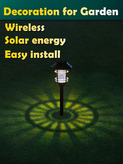 Solar Lights Outdoor Waterproof, 8 Pack LED Solar Garden Lights for Yard, Patio, Walkway, Landscape, Planter