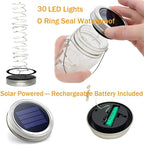 Backyard Solar Hanging Lanterns 8-Pack, Rustic Patio Decor