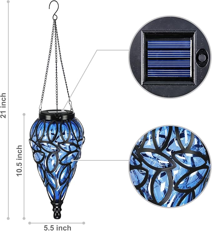 Hanging Solar Hanging Lanterns, Elegant Outdoor Decor