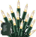 16ft Christmas LED String Lights, Waterproof Timer Lights