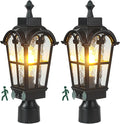 2-Pack Patio Post Cap Lights, Solar LED
