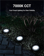 12-Pack Solar Pathway Lights, Waterproof LED Walkway Lights