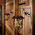 Hummingbird Solar Lantern Set, Elegant Patio Lighting