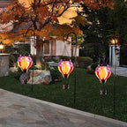 Backyard Solar Lantern Set, Elegant Patio Lighting