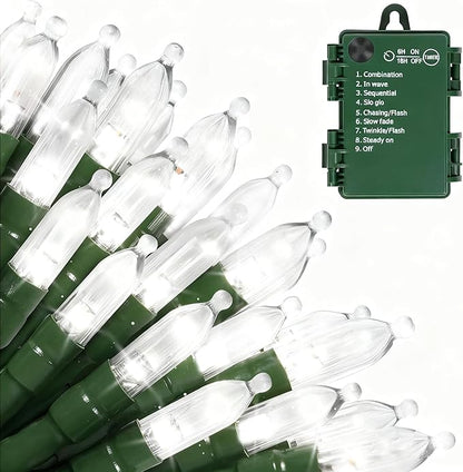 Christmas String Lights, 18ft 50 LED Waterproof Twinkle Lights
